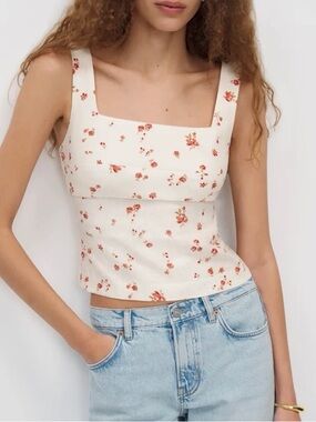 NWT, Reformation- Clarence Linen Top